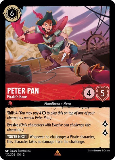 Peter Pan - Pirate's Bane (Into the Inklands) Near Mint - Nick Nack's Full Frontal Attack