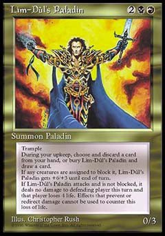 Lim - Dul's Paladin (Alliances) Light Play - Nick Nack's Full Frontal Attack