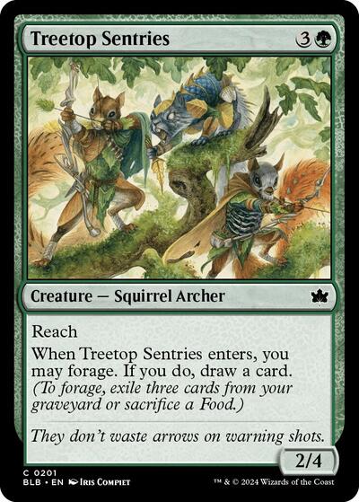 Treetop Sentries (Bloomburrow) Near Mint