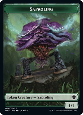 Saproling / Knight Double - sided Token (Promos: 30th Anniversary Promos) Near Mint Foil - Nick Nack's Full Frontal Attack