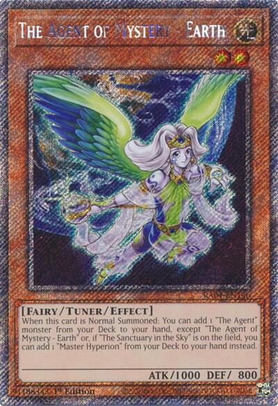 The Agent of Mystery Earth (Platinum Secret Rare) (Quarter Century Stampede) Near Mint 1st Edition