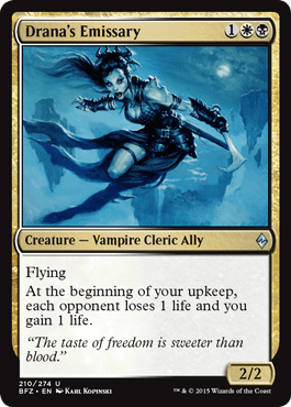 Drana's Emissary (Battle for Zendikar) Near Mint - Nick Nack's Full Frontal Attack