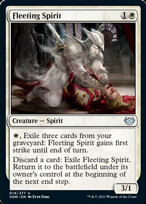 Fleeting Spirit (Innistrad: Crimson Vow) Near Mint - Nick Nack's Full Frontal Attack