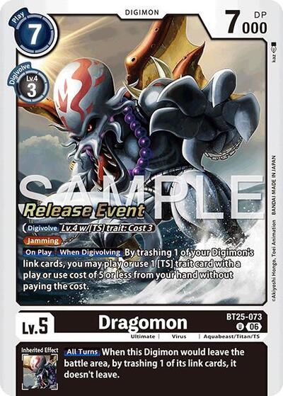 Dragomon (Dual Revolution Release Event Cards) Near Mint