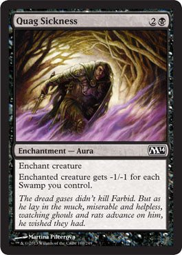 Quag Sickness (Magic 2014 Core Set) Near Mint - Nick Nack's Full Frontal Attack