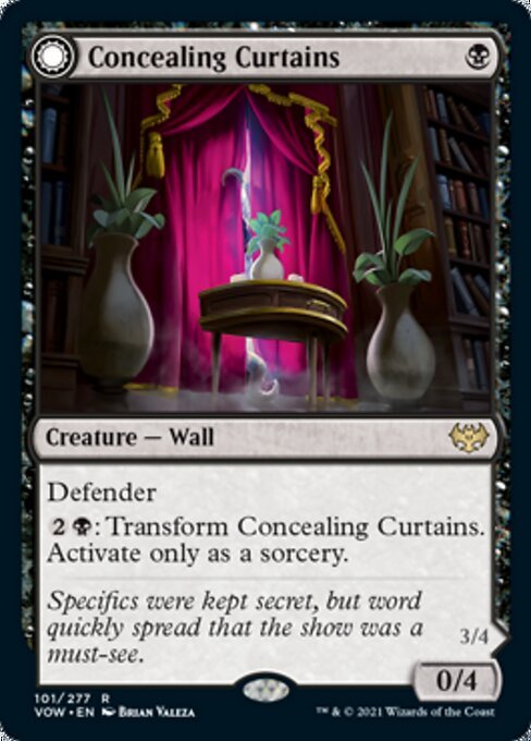 Concealing Curtains / Revealing Eye (Innistrad: Crimson Vow) Near Mint - Nick Nack's Full Frontal Attack