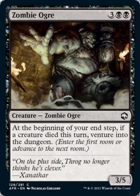 Zombie Ogre (Adventures in the Forgotten Realms) Near Mint - Nick Nack's Full Frontal Attack