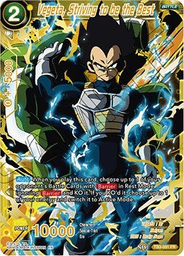 Vegeta, Striving to be the Best (Clash of Fates) Near Mint