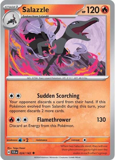 Salazzle (SV07: Stellar Crown) Near Mint Reverse Holofoil