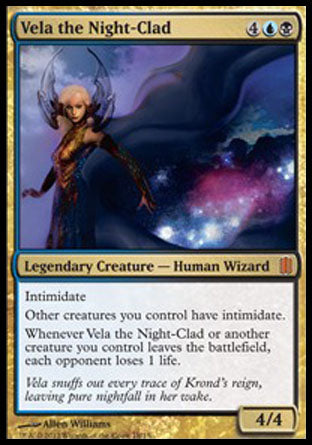 Vela the Night-Clad (Commander's Arsenal) Near Mint Foil