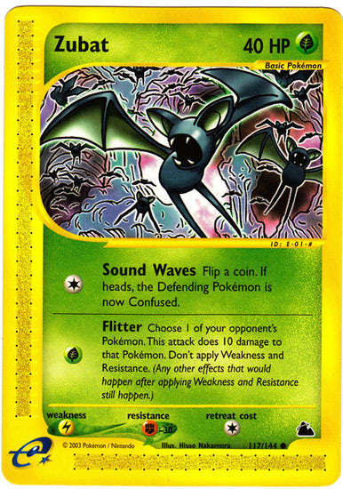 Zubat (Skyridge) Light Play