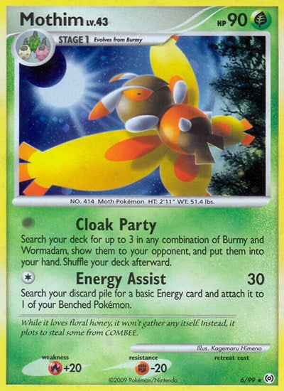 Mothim (Arceus) Medium Play Reverse Holofoil
