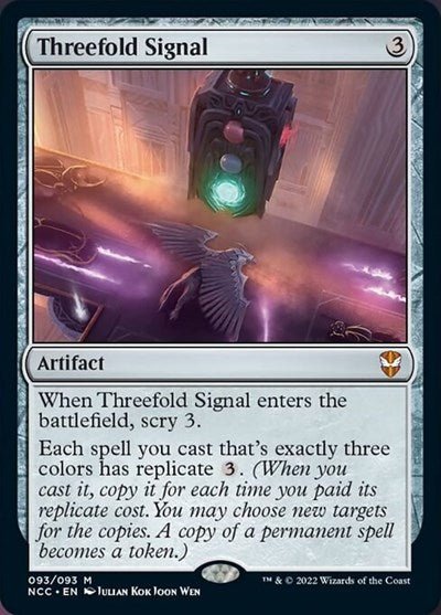 Threefold Signal (Commander: Streets of New Capenna) Near Mint - Nick Nack's Full Frontal Attack
