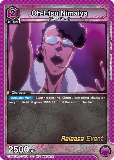 Oh - Etsu Nimaiya (BLEACH: Thousand - Year Blood War Release Event Cards) Near Mint - Nick Nack's Full Frontal Attack