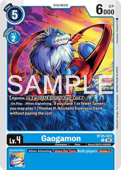 Gaogamon (Dual Revolution Booster) Near Mint