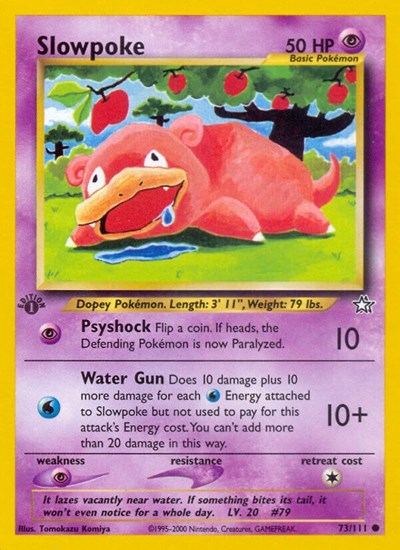 Slowpoke (Neo Genesis) Light Play 1st Edition