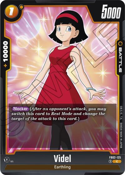 Videl FB02-125 (Blazing Aura) Near Mint