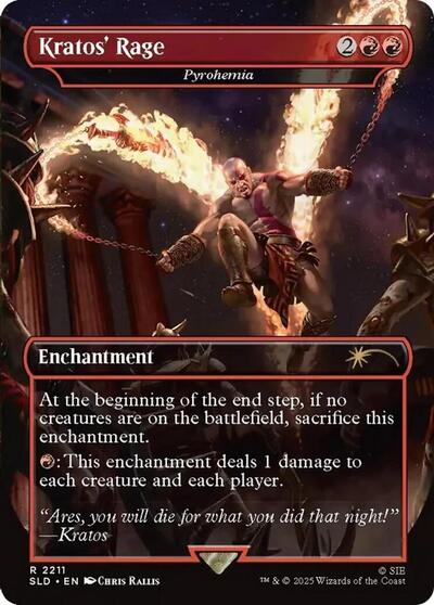 Kratos' Rage - Pyrohemia (Secret Lair) Near Mint - Nick Nack's Full Frontal Attack