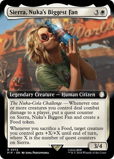 Sierra, Nuka's Biggest Fan (Extended Art) (Universes Beyond: Fallout) Near Mint - Nick Nack's Full Frontal Attack