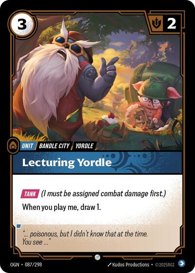 Lecturing Yordle (Origins) Near Mint - Nick Nack's Full Frontal Attack