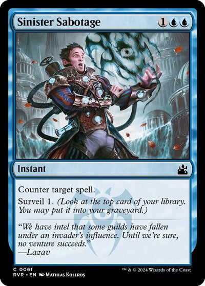 Sinister Sabotage (Ravnica Remastered) Near Mint