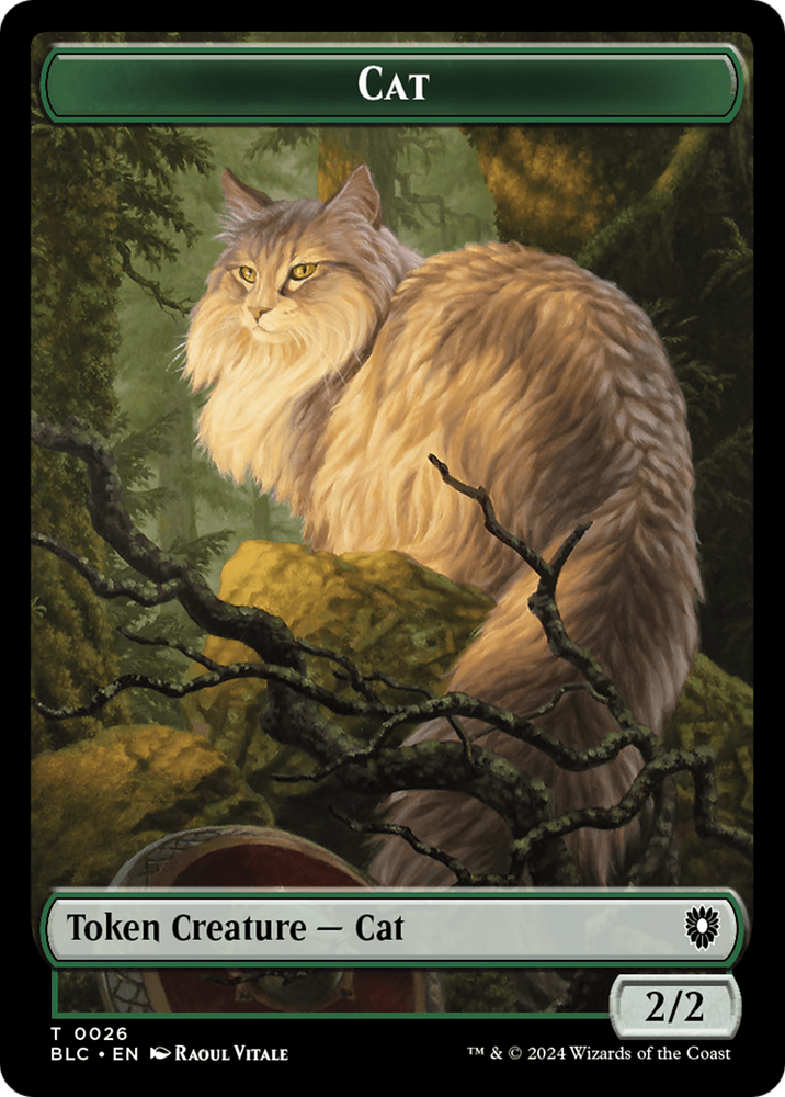 Elemental // Cat Double-Sided Token [Bloomburrow Commander Tokens]