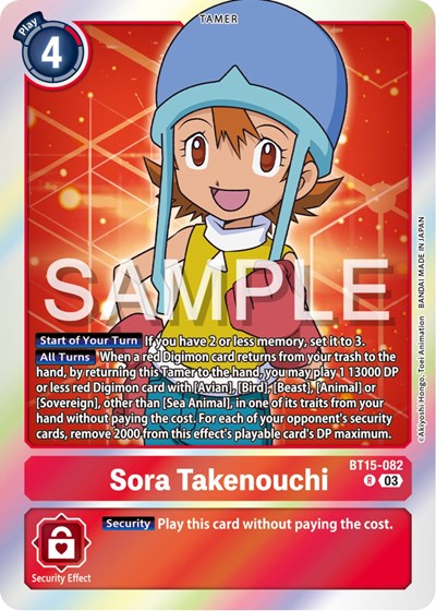 Sora Takenouchi (Exceed Apocalypse) Near Mint Foil