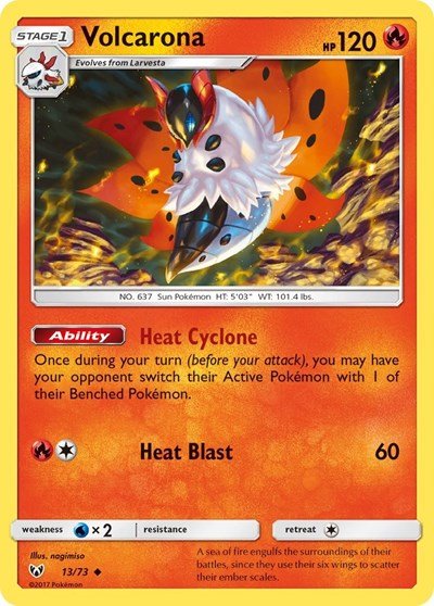 Volcarona (Shining Legends) Near Mint - Nick Nack's Full Frontal Attack