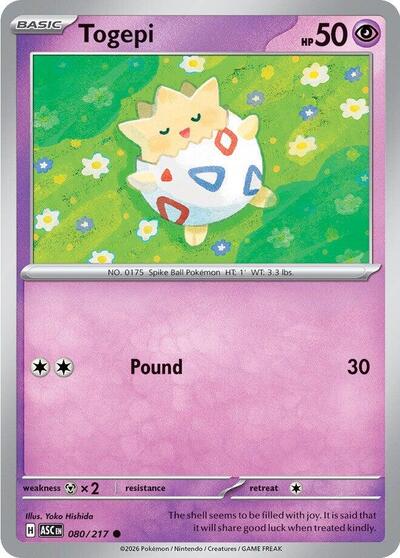 Togepi (ME: Ascended Heroes) Near Mint - Nick Nack's Full Frontal Attack