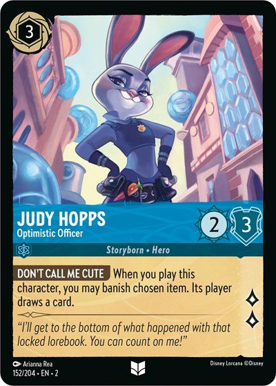 Judy Hopps - Optimistic Officer (Rise of the Floodborn) Near Mint - Nick Nack's Full Frontal Attack