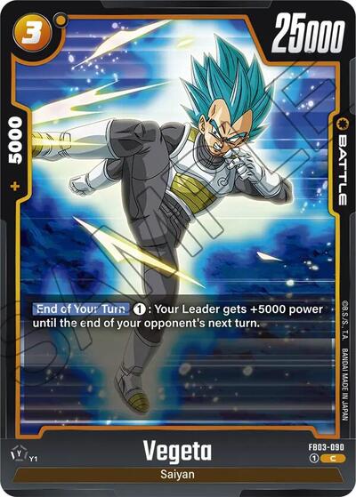 Vegeta FB03-090 (Raging Roar) Near Mint