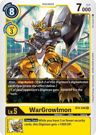 WarGrowlmon (Great Legend) Near Mint