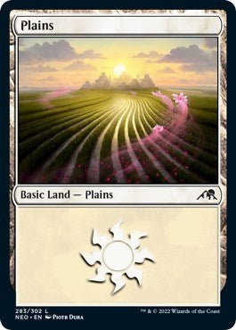 Plains (283) (Kamigawa: Neon Dynasty) Near Mint - Nick Nack's Full Frontal Attack
