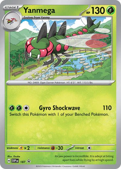 Yanmega - 187 (Cosmos Holo) (SV: Scarlet & Violet Promo Cards) Near Mint Holofoil - Nick Nack's Full Frontal Attack