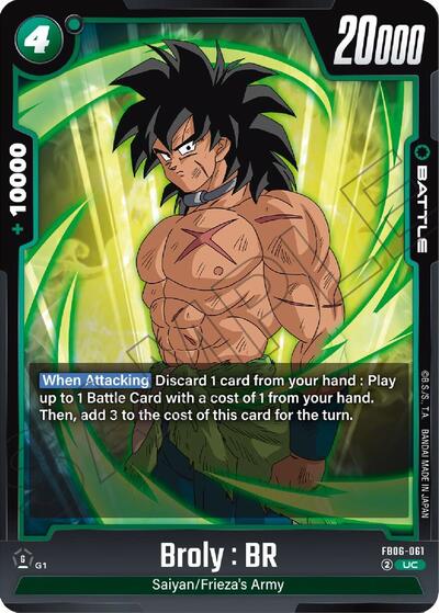 Broly : BR FB06 - 061 (Rivals Clash) Near Mint - Nick Nack's Full Frontal Attack