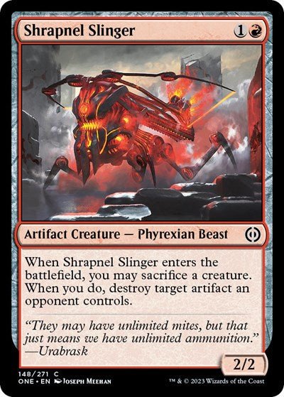 Shrapnel Slinger (Phyrexia: All Will Be One) Near Mint - Nick Nack's Full Frontal Attack