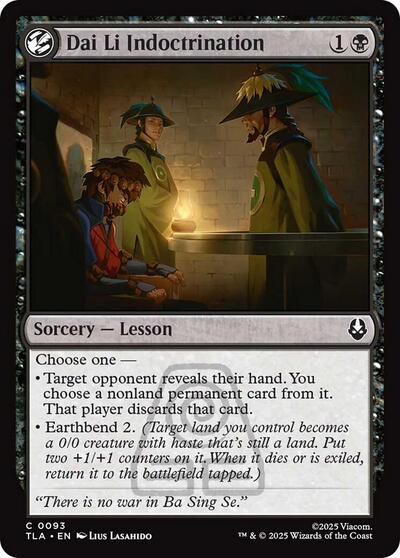 Dai Li Indoctrination (Avatar: The Last Airbender) Near Mint Foil