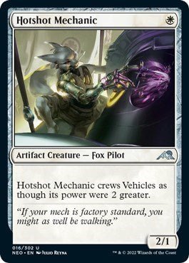 Hotshot Mechanic (Kamigawa: Neon Dynasty) Near Mint - Nick Nack's Full Frontal Attack