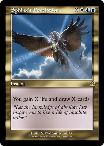 Sphinx's Revelation (Retro Frame) (Ravnica Remastered) Near Mint - Nick Nack's Full Frontal Attack