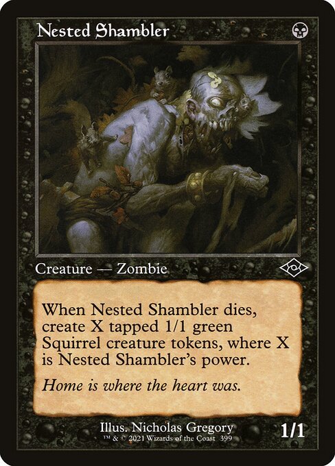 Nested Shambler (Retro Frame) (Foil Etched) (Modern Horizons 2) Near Mint Foil - Nick Nack's Full Frontal Attack