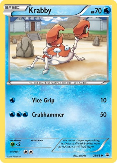 Krabby (Generations) Near Mint Reverse Holofoil