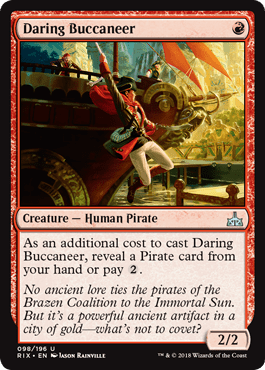 Daring Buccaneer (Rivals of Ixalan) Near Mint - Nick Nack's Full Frontal Attack