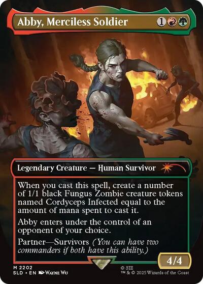 Abby, Merciless Soldier (Secret Lair) Near Mint - Nick Nack's Full Frontal Attack