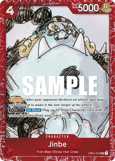 Jinbe (Premium Card Collection -ONE PIECE FILM RED Edition-) (One Piece Promotion Cards) Near Mint Foil