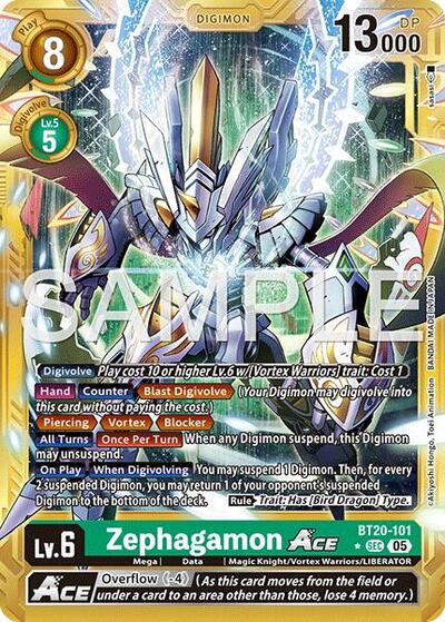 Zephagamon ACE (Alternate Art) (Advanced Booster Digimon Generation) Near Mint Foil