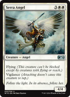 Serra Angel (Welcome Deck 2016) Near Mint - Nick Nack's Full Frontal Attack