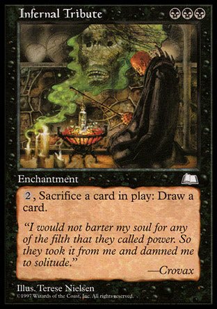 Infernal Tribute (Weatherlight) Light Play - Nick Nack's Full Frontal Attack