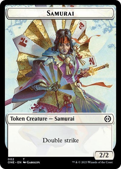 Samurai Token (Phyrexia: All Will Be One) Near Mint - Nick Nack's Full Frontal Attack