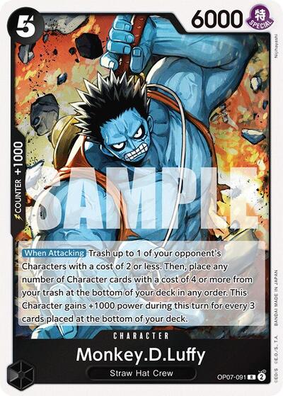 Monkey.D.Luffy (091) (500 Years in the Future) Near Mint Foil