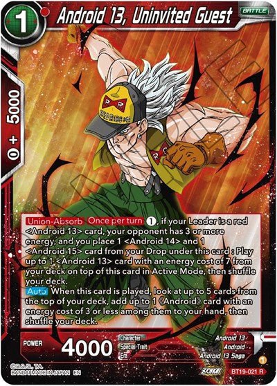 Android 13, Uninvited Guest (Fighter's Ambition) Near Mint - Nick Nack's Full Frontal Attack